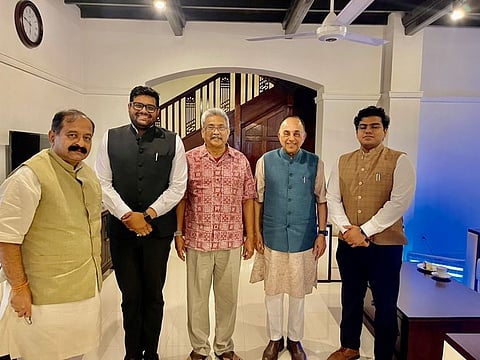 ராஜபக்சேவை சந்தித்த சுப்ரமணிய சாமி