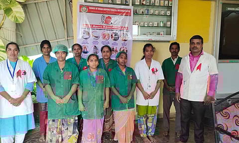 இதய நாள் விழிப்புணர்வு நடைபெற்ற காட்சி.