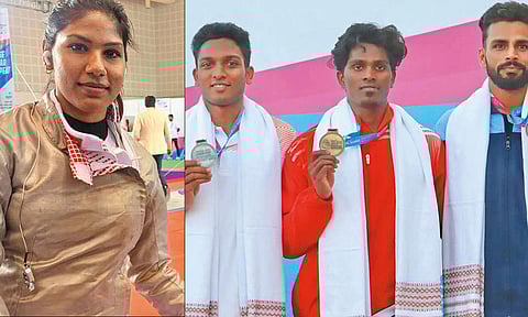 தேசிய விளையாட்டு போட்டி: தமிழகத்தின் பவானிதேவி, பிரவீன் தங்கம் வென்று அசத்தல்