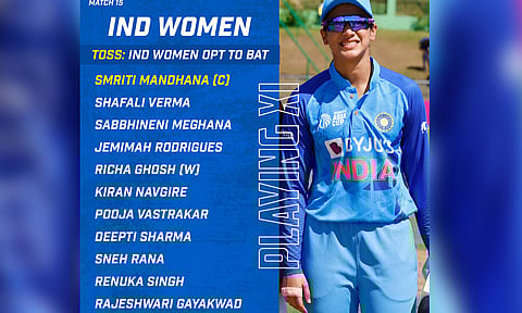 பெண்கள் ஆசிய கோப்பை கிரிக்கெட்: வங்காளதேசத்திற்கு எதிராக இந்தியா பேட்டிங் தேர்வு