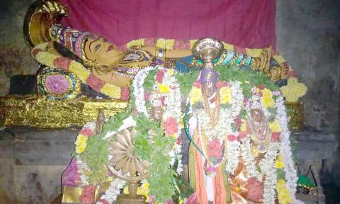 சிறப்பு அலங்காரத்தில் பாலவடரங்கநாதர்.
