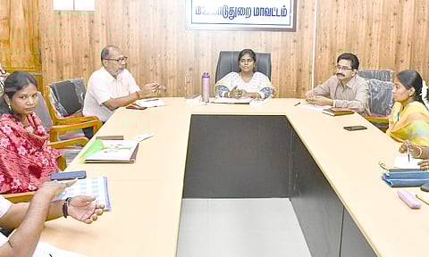 ஆய்வு கூட்டம் கலெக்டர் லலிதா தலைமையில் நடந்தது.