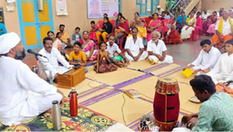 வள்ளலாரின் 200-வது பெருநிலை விழா நடந்த காட்சி.
