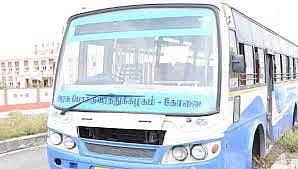 நஷ்டஈடு வழங்காததால் அரசு பஸ் ஜப்தி