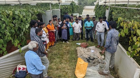 விவசாயிகளுக்கு பயிற்சி