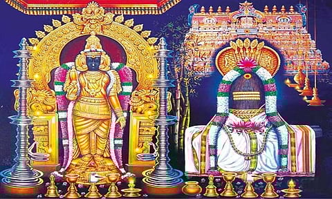 நெல்லையப்பர் கோவிலில் ஐப்பசி திருவிழா: காந்திமதி அம்பாளுக்கு இன்று சுவாமி காட்சி கொடுக்கிறார்