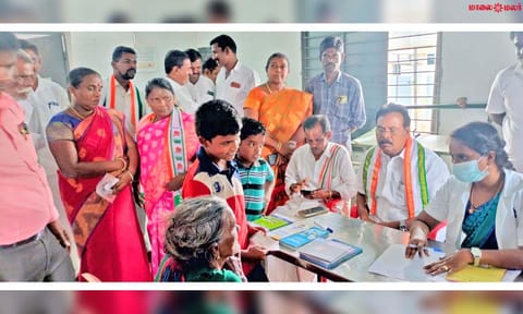 பாளை அருகே ரூபி மனோகரன் எம்.எல்.ஏ. ஏற்பாட்டில் இலவச கண்சிகிச்சை முகாம்