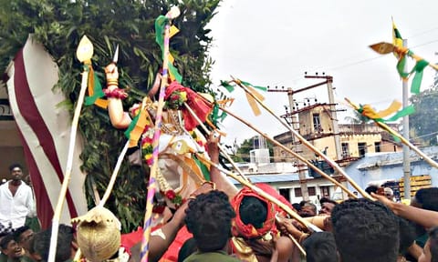 தென்கரை கோவிலில் சூரசம்ஹார விழா