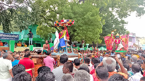 சூரசம்ஹாரம் நடைபெற்றபோது எடுத்தபடம்.
