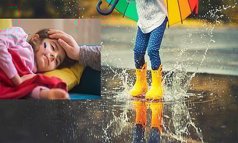 குழந்தைகளுக்கு வரும் மழைக்கால காய்ச்சல்... காரணங்களும் தீர்வும்