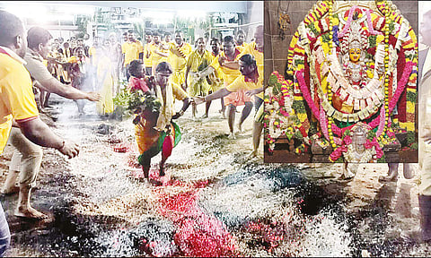 ராசிபுரத்தில் நித்திய சுமங்கலி மாரியம்மன் கோவிலில் திருவிழா