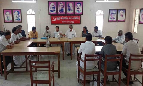 கலந்தாய்வு கூட்டம் நடைபெற்ற காட்சி.&nbsp;