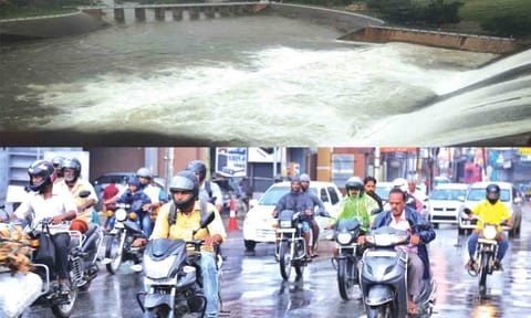 அமராவதி அணையில் இருந்து ஆற்றில் தண்ணீர் திறந்து விடப்பட்டுள்ளதை படத்தில் காணலாம். திருப்பூர் குமரன் சாலை பகுதியில் இன்று காலை மழை பெய்ததையும் வாகன ஓட்டிகள் மழையில் நனைந்து சென்றதையும் படத்தில் காணலாம்.
&nbsp;&nbsp;