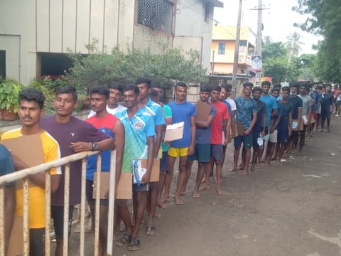 அக்னிபாத் திட்டத்தின்கீழ் திருச்சியில் இளைஞர்களுக்கு நுழைவுத்தேர்வு