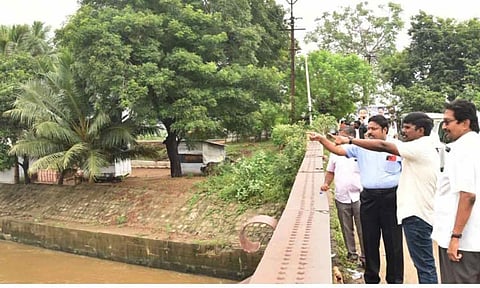 கொள்ளிடம் ஆற்றில் நீர்வரத்து குறைந்தது