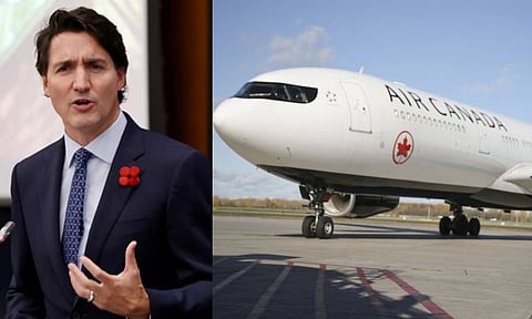ஜஸ்டின் ட்ரூடோ, கனடா விமானம்

