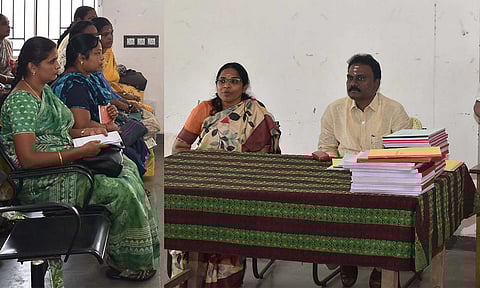 கூட்டத்தில் கலெக்டர் விசாகன் பேசினார்.