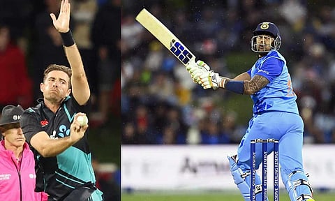 டிம் சவுத்தி, சூர்யகுமார் யாதவ்
