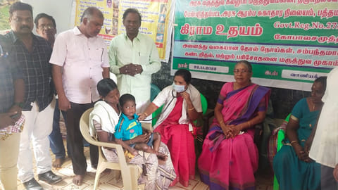 மருத்துவ முகாம் நடைபெற்ற போது எடுத்த படம்.