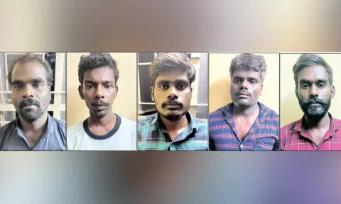 கைதான கொள்ளையர்கள்.