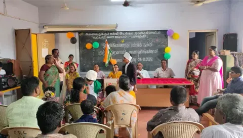 மாற்றுத்திறன் கொண்ட மாணவர்களுக்கான கலை நிகழ்ச்சி நடைபெற்ற போது எடுத்த படம்.