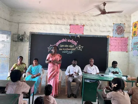 அரசு பள்ளியில் வானவில் மன்றம் தொடக்கம்