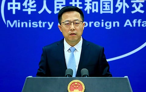 &nbsp;சீன வெளியுறவு செய்தித் தொடர்பாளர் ஜாவோ லிஜியன்