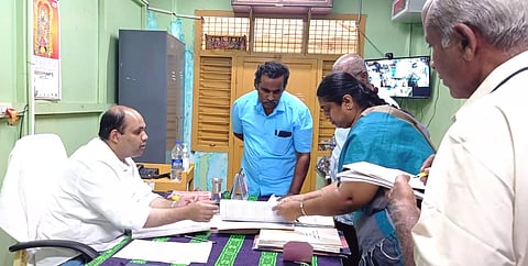 கலெக்டர் கிருஷ்ணனுண்ணி ஆய்வு