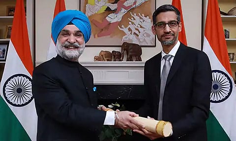 நான் எங்கு சென்றாலும் இந்தியாவை என்னுடனே கொண்டு செல்கிறேன்- கூகுள் சிஇஓ சுந்தர் பிச்சை