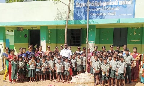 முதலிடம் பிடித்த கோட்டைமேடு இணைப்பில்லம் ஊராட்சி ஒன்றிய தொடக்கப்பள்ளி.