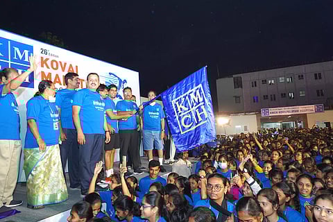 கே.எம்.சி.எச் மருத்துவமனை சார்பில் விழிப்புணர்வு மாரத்தான்