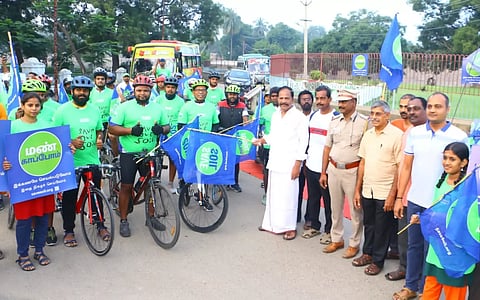 மண் காப்போம் விழிப்புணர்வு சைக்கிள் பேரணி