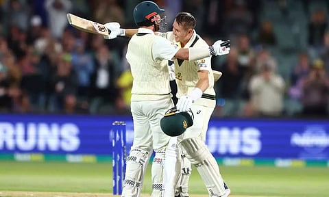 சதமடித்த லபுசேன், டிராவிஸ் ஹெட்