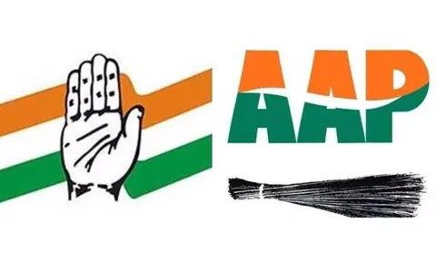 குஜராத்தில் காங்கிரஸ் வீழ்ச்சிக்கு வழிவகுத்த ஆம் ஆத்மி