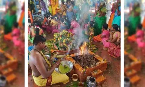 வருஷாபிஷேக விழா நடைபெற்றபோது எடுத்தபடம்.