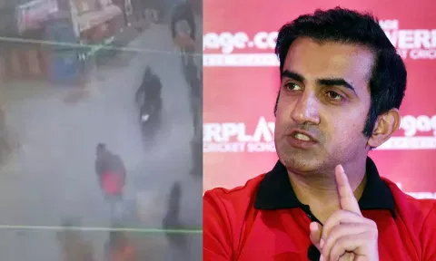 ஆசிட் வீச்சு குறித்த சிசிடிவி காட்சி, கவுதம் காம்பீர்