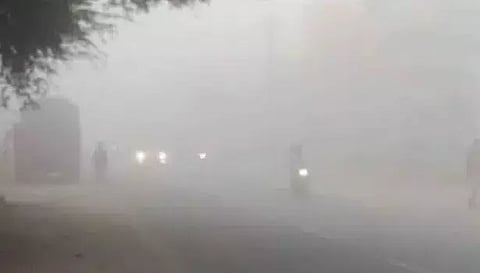 நாமக்கல்லில் கடும் பனிப்பொழிவு