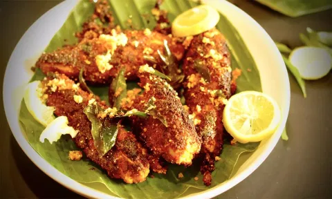 இடித்து அரைத்த மீன் வறுவல்