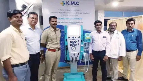 அதிநவீன சுத்திகரிப்பு மையத்தை போலீஸ் அதிகாரி ஸ்டாலின் தொடங்கி வைத்தார்.
