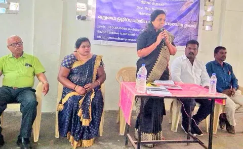 விழிப்புணர்வு முகாம் நடந்த போது எடுத்த படம்