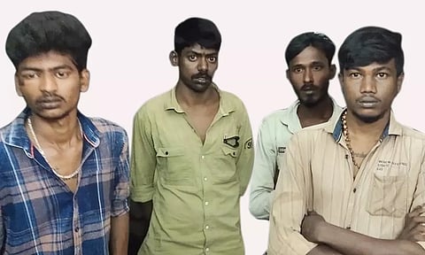 கஞ்சா பறிமுதல்; 2 பெண்கள் உள்பட 6 பேர் கைது