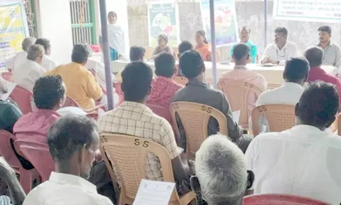 வேளாண் வளர்ச்சி திட்ட பணிகள் குறித்த கூட்டம் நடைபெற்றது.