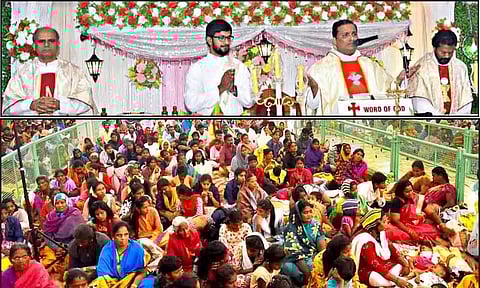 ஆரோக்கிய அன்னை திருத்தலத்தில் புத்தாண்டு சிறப்பு திருப்பலி