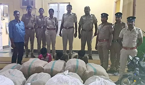 முசிறியில் 781 கிலோ குட்கா பறிமுதல்-3 பேர் கைது