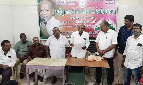 தமிழ்நாடு வியாபாரிகள் சங்க பேரவையின் மதுரை மண்டல நிர்வாகிகள் ஆலோசனை கூட்டம் நடந்தது.