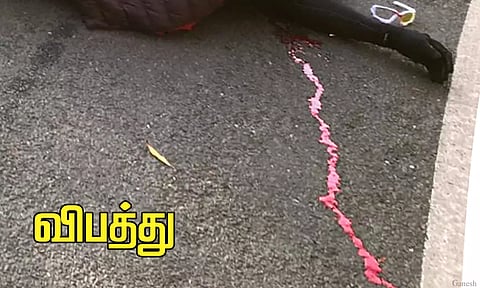 மோட்டார் சைக்கிளில் இருந்து தவறி விழுந்த வாலிபர் சாவு
