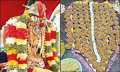 ஆண்டாள் கோவிலில் அக்கார அடிசல் படைத்து சிறப்பு வழிபாடு