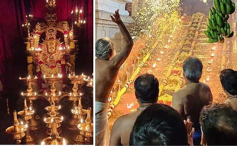 ஸ்ரீ நவசபரி அய்யப்பன் கோவிலில் மகர ஜோதி தரிசனம்