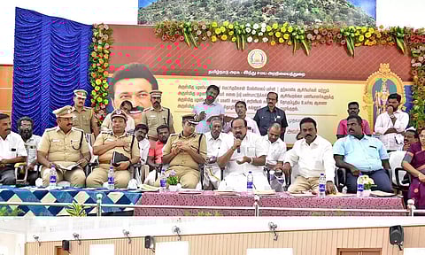 ஆலோசனை கூட்டம் அமைச்சர் அர.சக்கரபாணி தலைமையில் நடைபெற்றது.