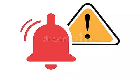 அரசு வங்கியில் ஒரு மணி நேரம் ஒலித்த அபாய மணி